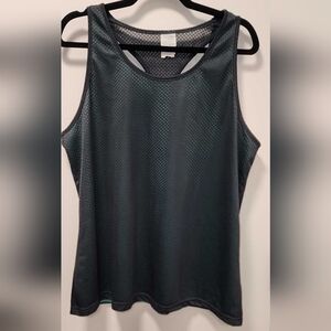 Danskin Now Black Mesh Tank Top